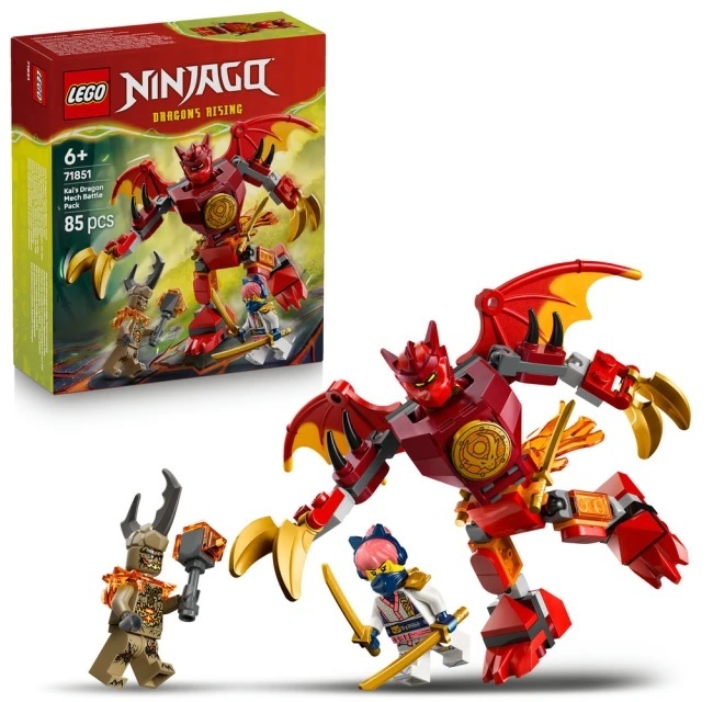 【玩具研究中心】LEGO 樂高 旋風忍者 赤地的猛龍機械人戰鬥組 71851