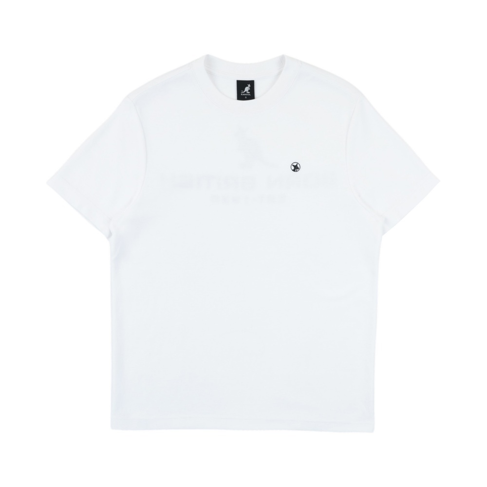 KANGOL 短T 白色 微落肩 袋鼠 印花 短袖 中性 6625101400