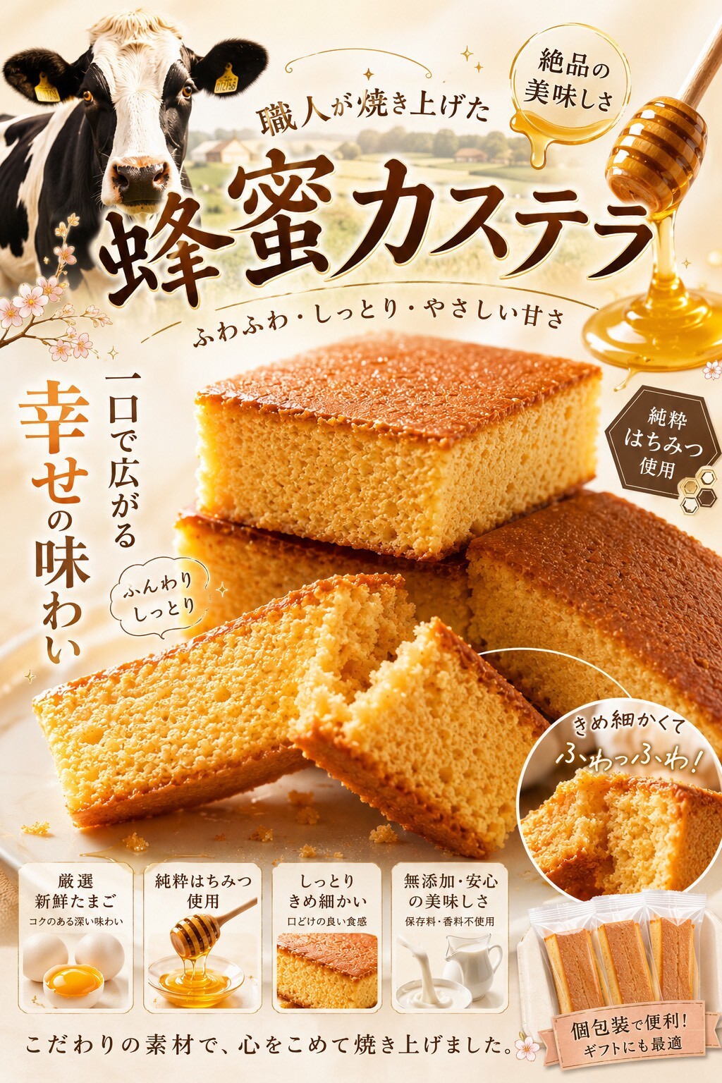 WSBB11911  🇯🇵超人氣日式職人蜂蜜蛋糕🧈(5入/包)（8月中旬）