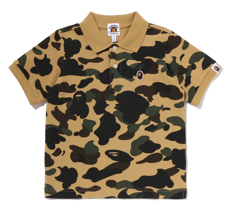 【BAPE 童裝】0613發售 1ST CAMO ONE POINT POLO SHIRT