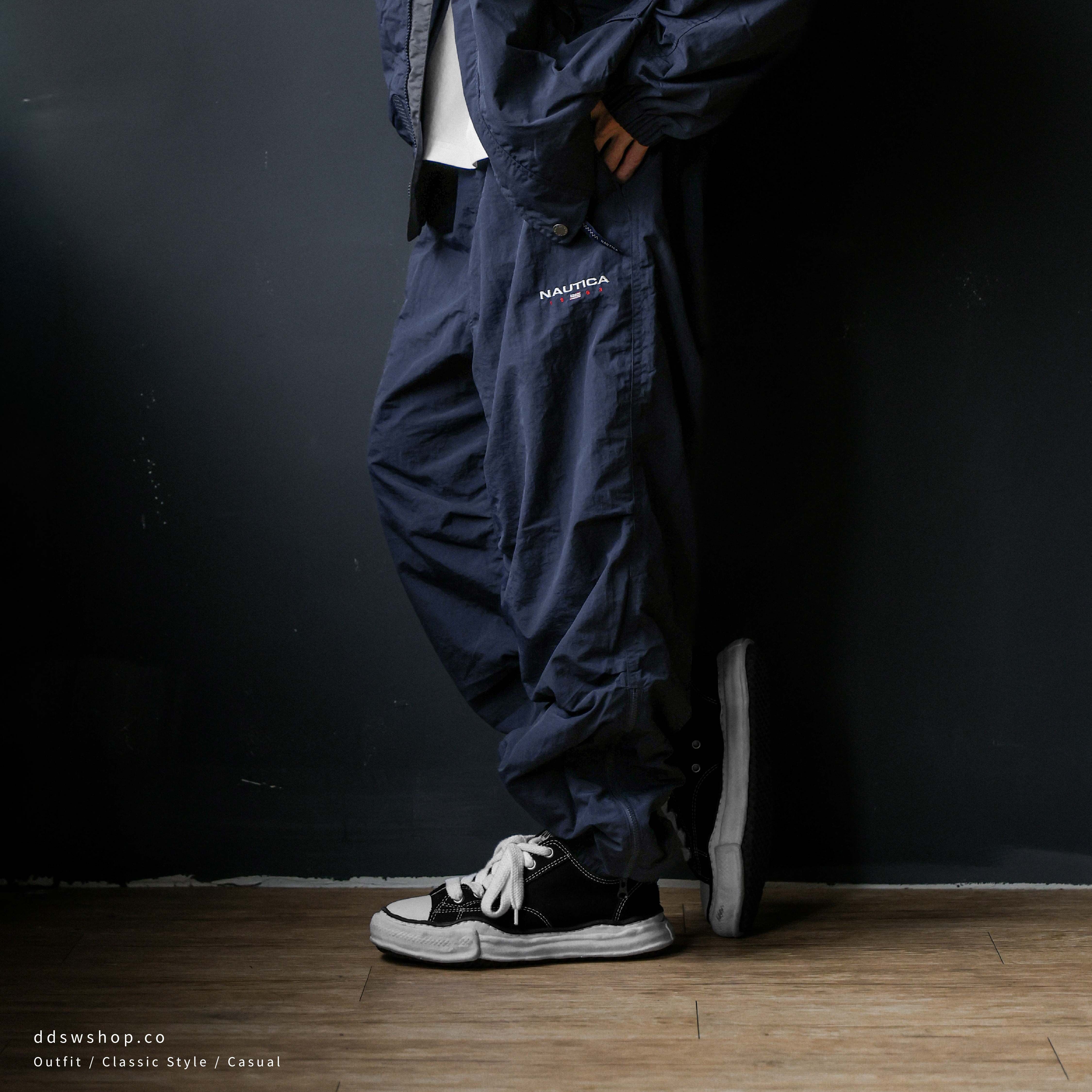 "代購" Nautica 83 Flag Yacht Pants 輕量防潑水抽繩機能褲 NPL7475
