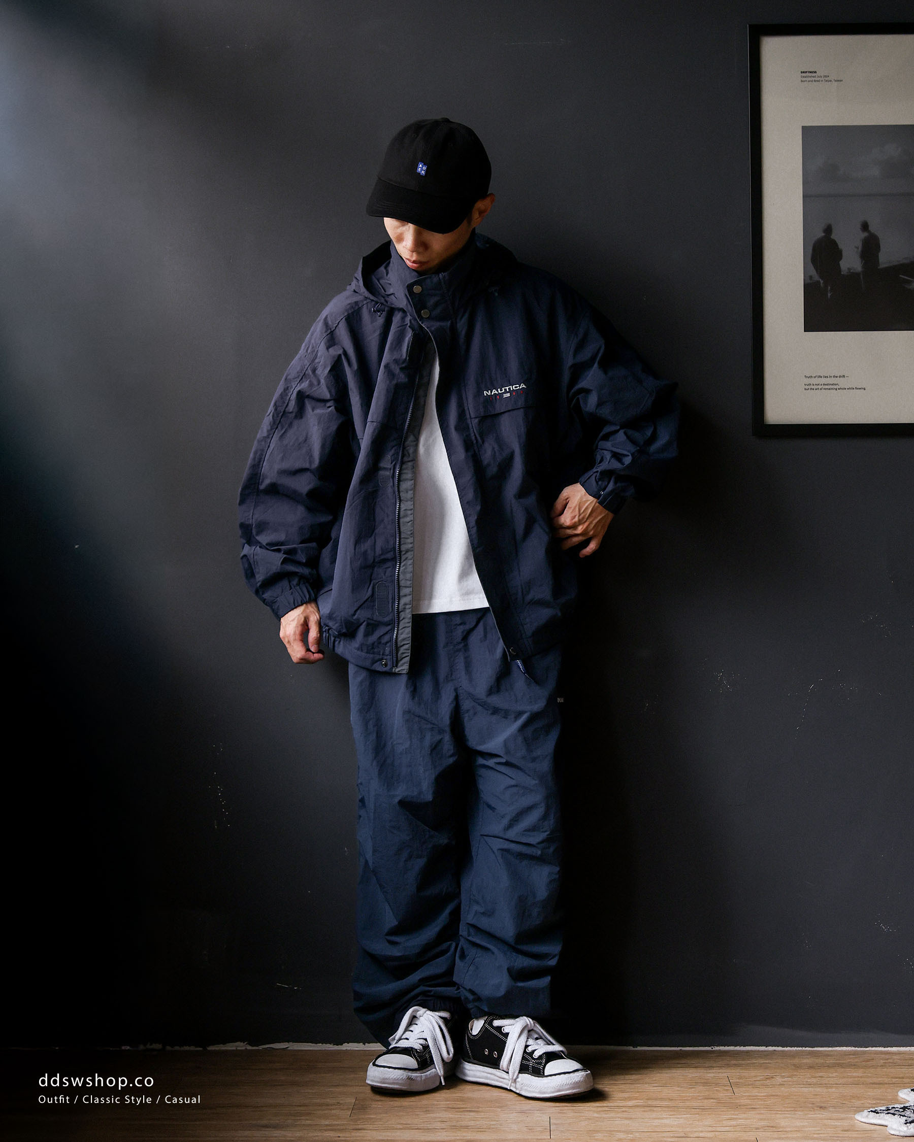 "代購" Nautica 83 Flag Yacht Pants 輕量防潑水抽繩機能褲 NPL7475