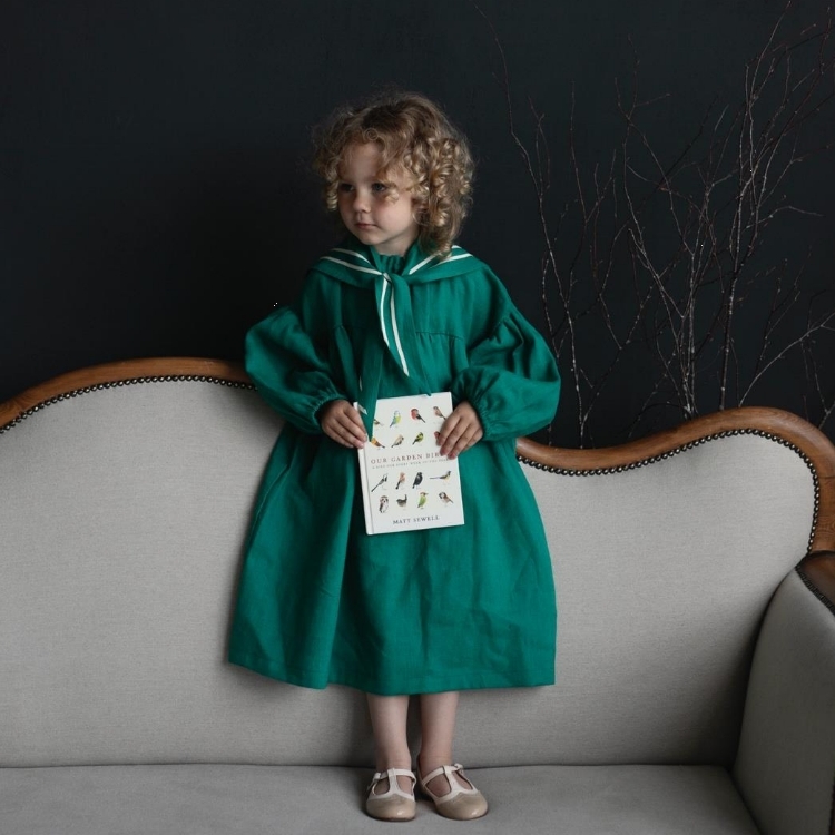 (預購) ALL THE BEAUTIFUL LINEN 可拆海軍領洋裝 SAILOR PARACHUTE DRESS