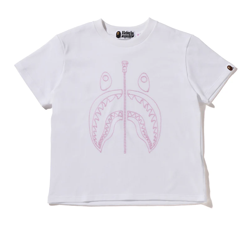 【BAPE女生】0613發售CHAINSTITCH SHARK MINI TEE