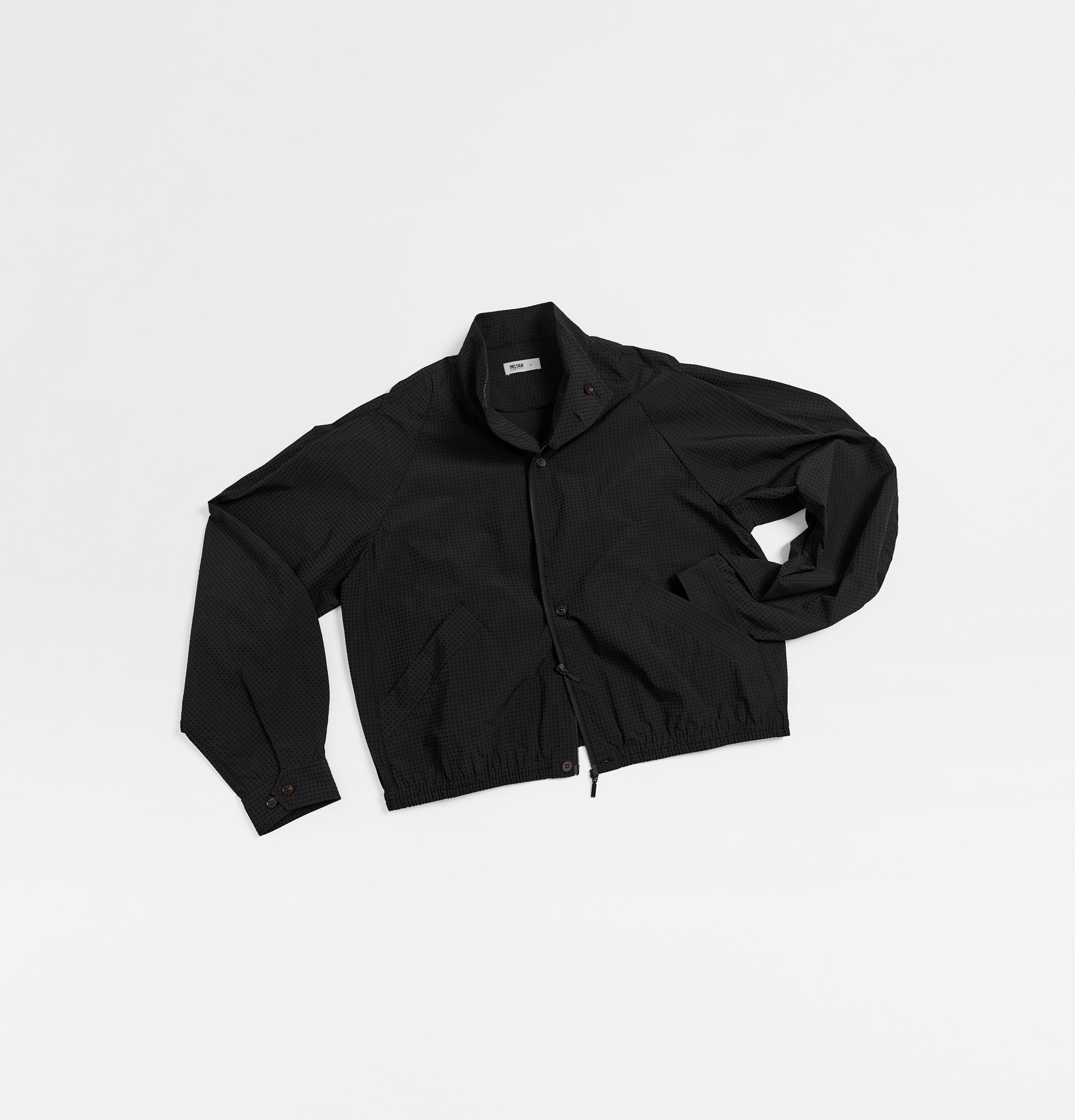 MELSIGN - Plaid Utility Jacket - Black