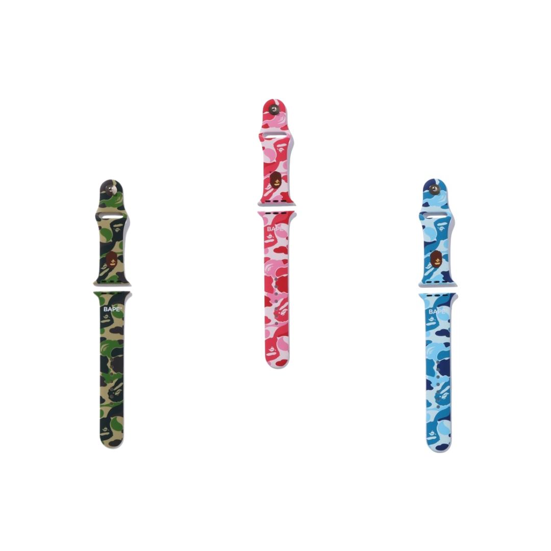 2026SS BAPE A BATHNIG APE ABC CAMO WATCH BAND MOBILE FOR APPLE WATCH 迷彩 錶帶 現貨 1M20182003