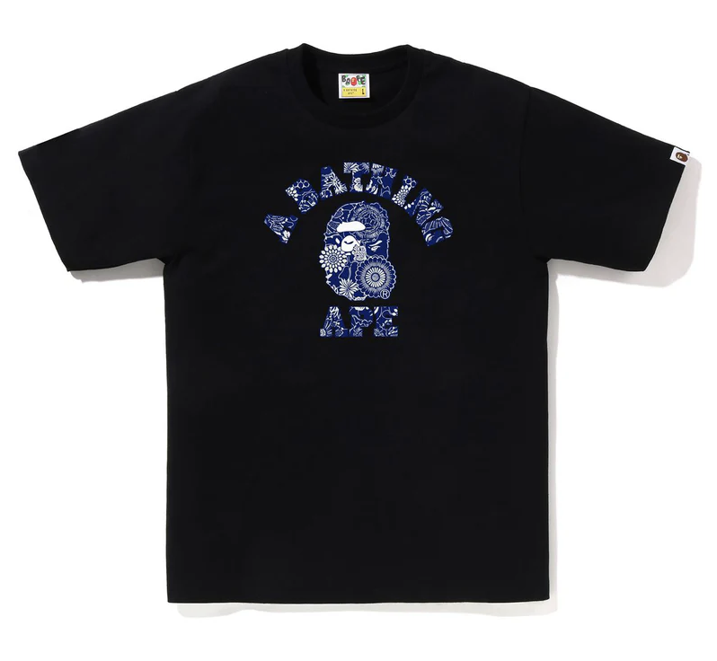 【BAPE男生】0613發售JAPANESE INDIGO ART CAMO COLLEGE TEE
