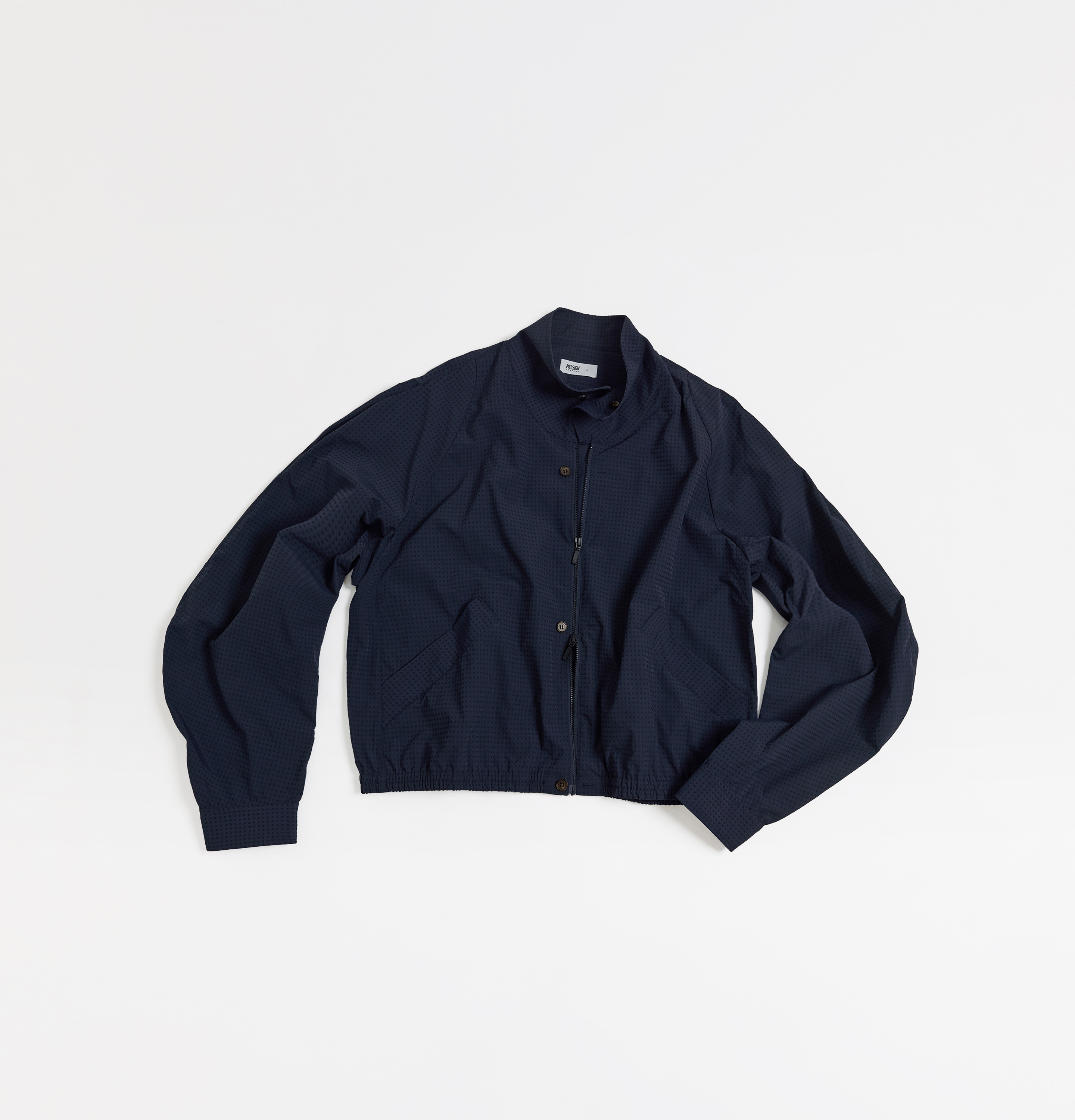 MELSIGN - Plaid Utility Jacket - Navy