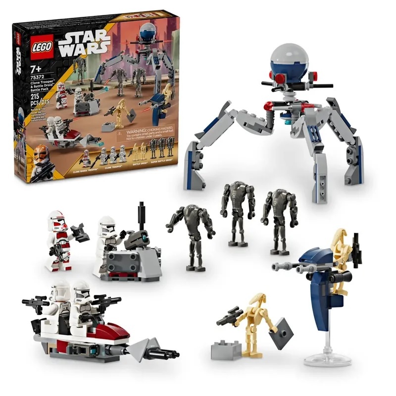 【玩具研究中心】LEGO 樂高 星際大戰 複製人與戰鬥機器人大戰 75372