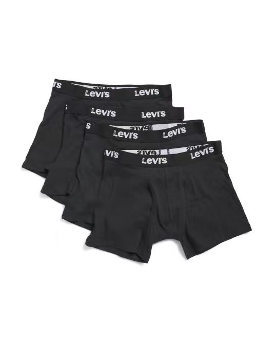 【預購】H061243 LEVI'S 男裝平腳內褲 4條裝 (顏色隨機)