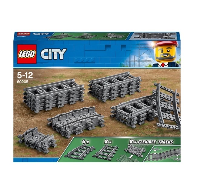 【玩具研究中心】LEGO 樂高 城市系列 軌道和彎道 60205