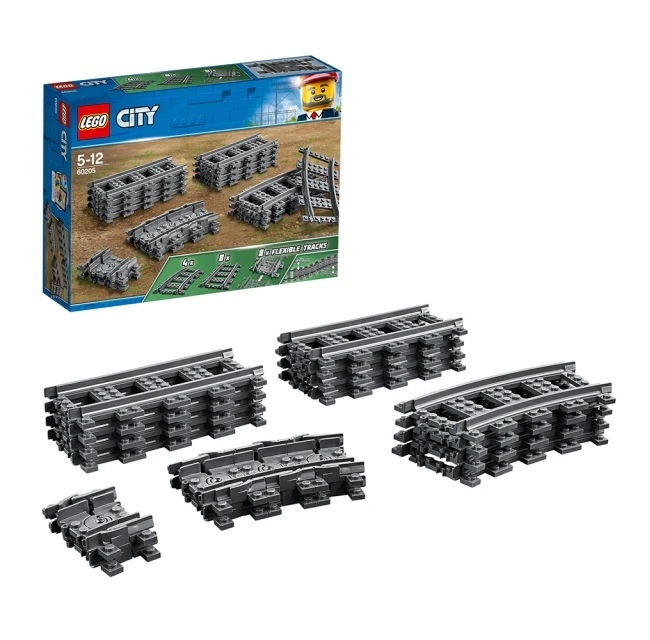 【玩具研究中心】LEGO 樂高 城市系列 軌道和彎道 60205
