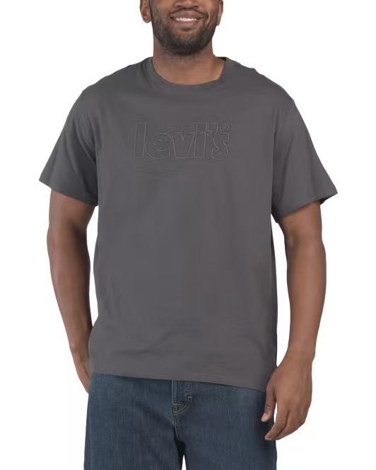 【預購】H061244 LEVI'S  男裝寬鬆短袖上衣 (炭灰色)