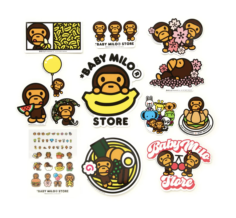 【BAPE配件】0613發售 貼紙組 BABY MILO STORE STICKER SET