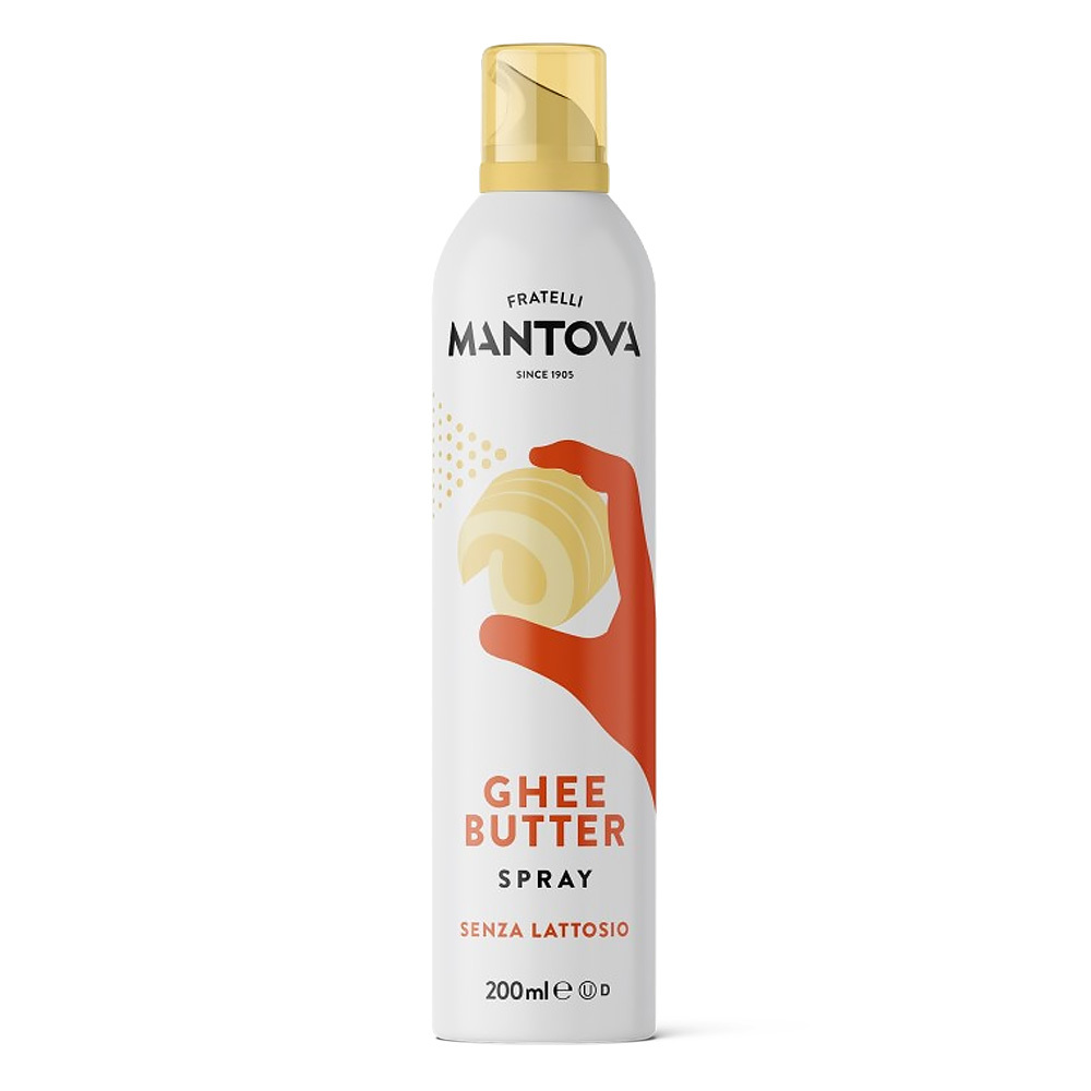 限時!【MANTOVA】無水奶油葵花油噴霧(200毫升) Ghee butter Spray/烘焙必備/煎煮炒炸皆宜/義大利原裝