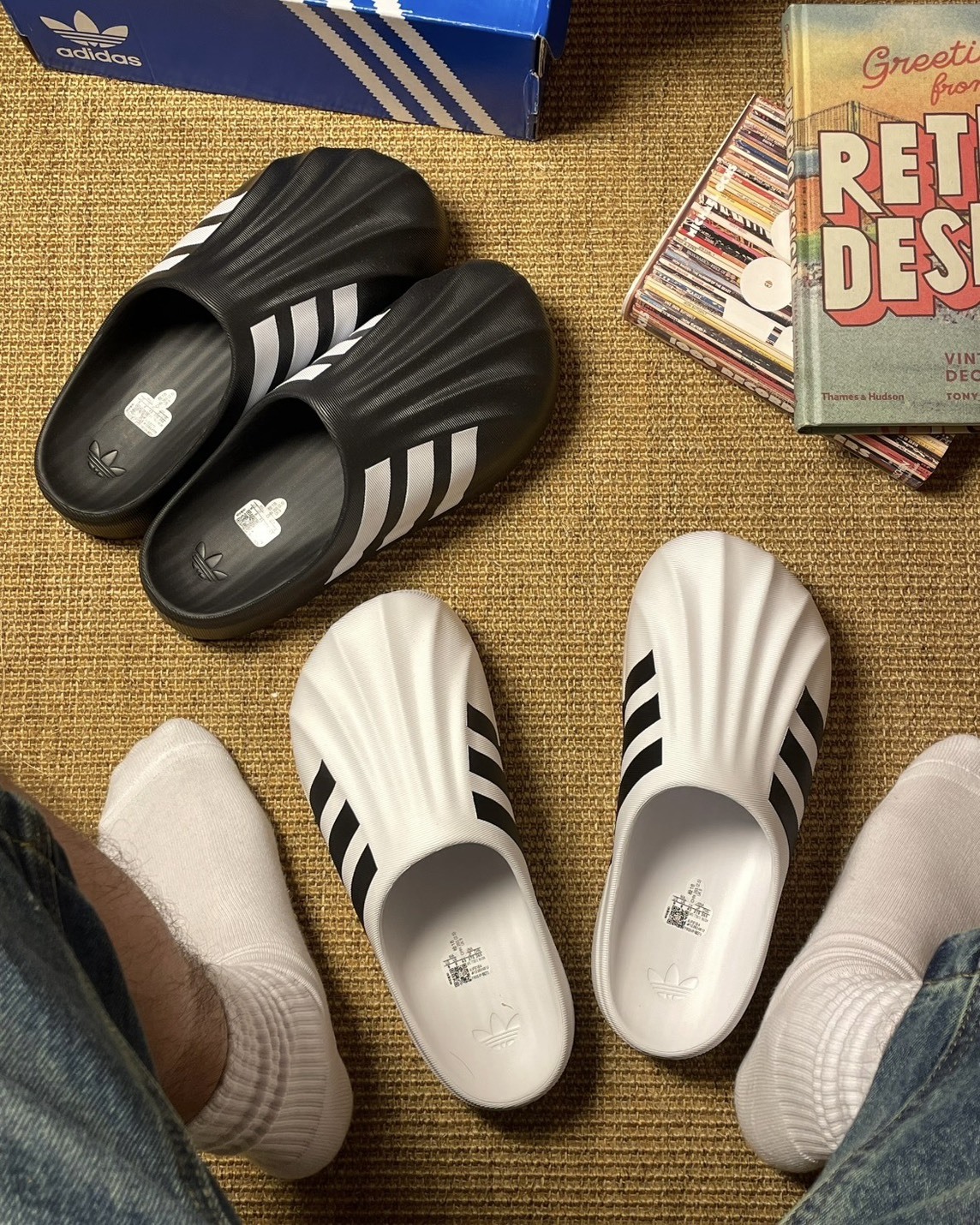 <梅雨季必備>Adidas Adifom Superstar Mule 三線 懶人鞋 貝殼鞋 穆勒鞋 拖鞋 白 黑