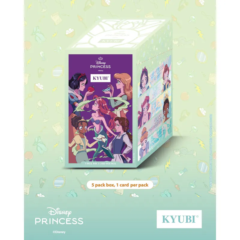 KYUBI 金屬收藏卡掛飾盲盒系列 2 - Disney Princess 第二彈 (Box of 5)