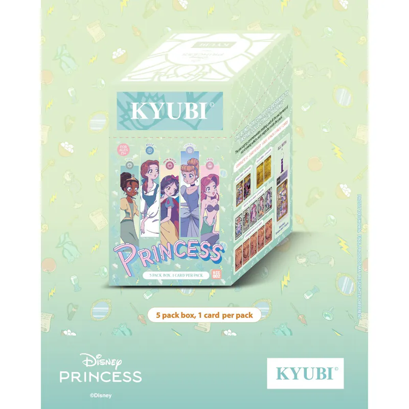 KYUBI 金屬收藏卡掛飾盲盒系列 2 - Disney Princess 第二彈 (Box of 5)