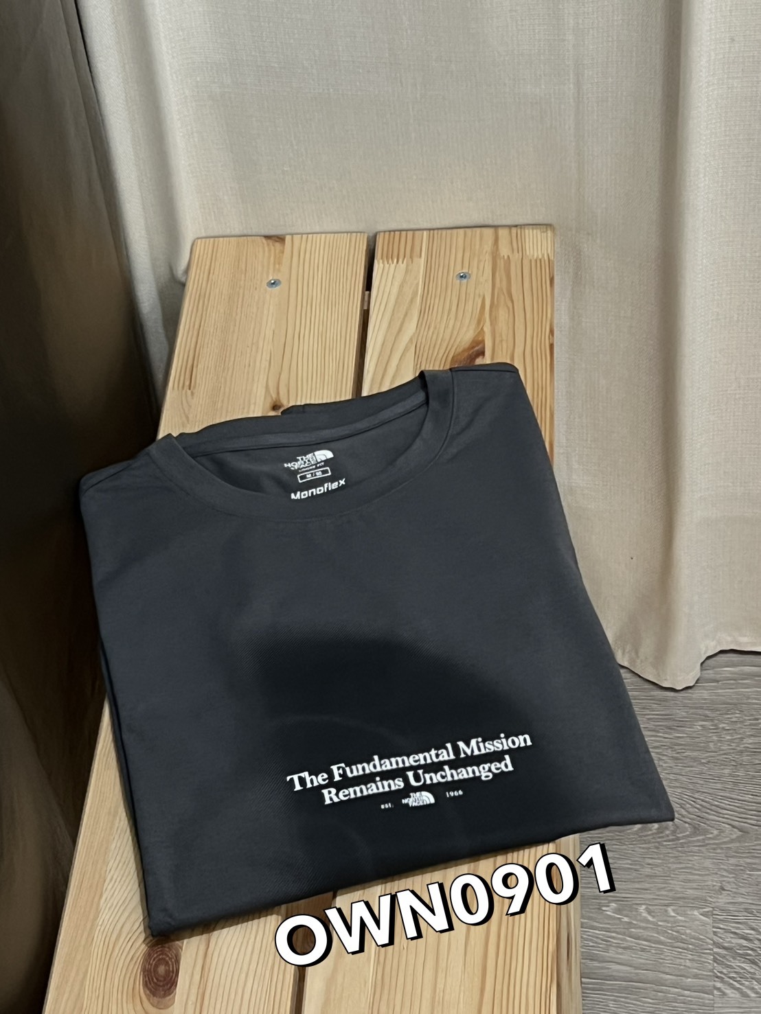 【OWN】The North Face 夏季 短袖 上衣 模糊 大LOGO 休閒 運動 短TEE 不分男女 深灰 白色 沙白色