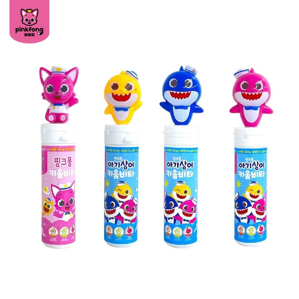 Pinkfong - 維他命C咀嚼糖 (桃味)連玩具15g 1件 (款式隨機發送)