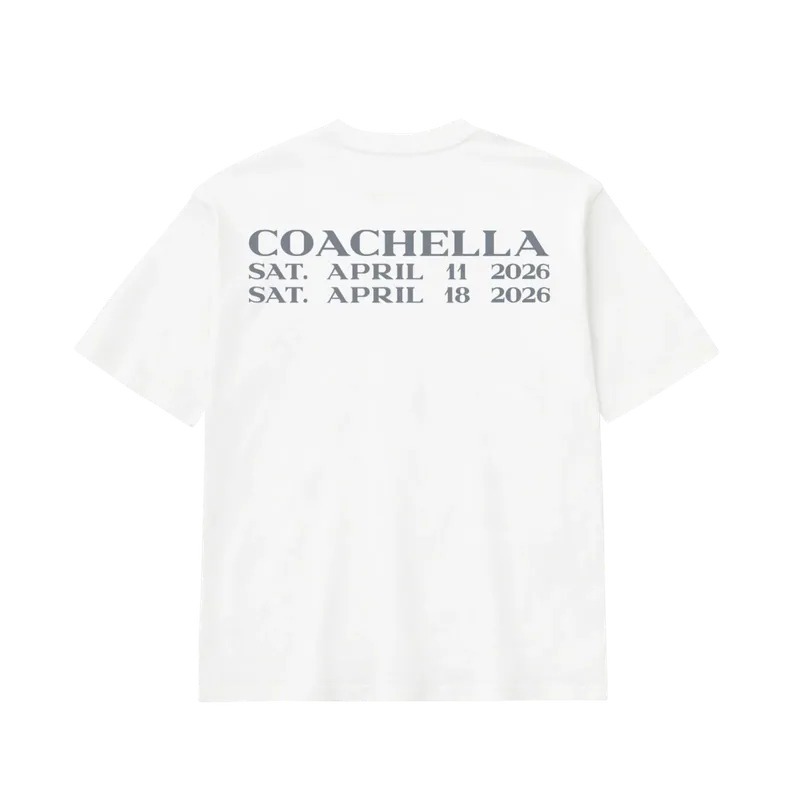 2026SS Justin Bieber COACHELLA YOUTUBE TEE 科切拉小賈斯汀小賈