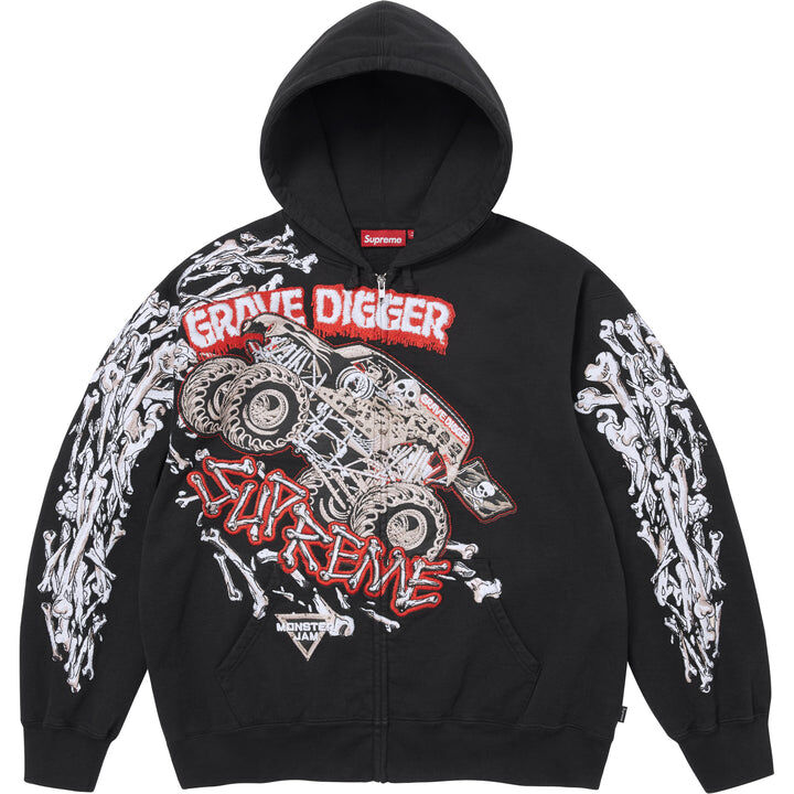 【Supreme】0613 WEEK 16發售Monster Jam™ Grave Digger™ Bones Zip Up Hooded Sweatshirt