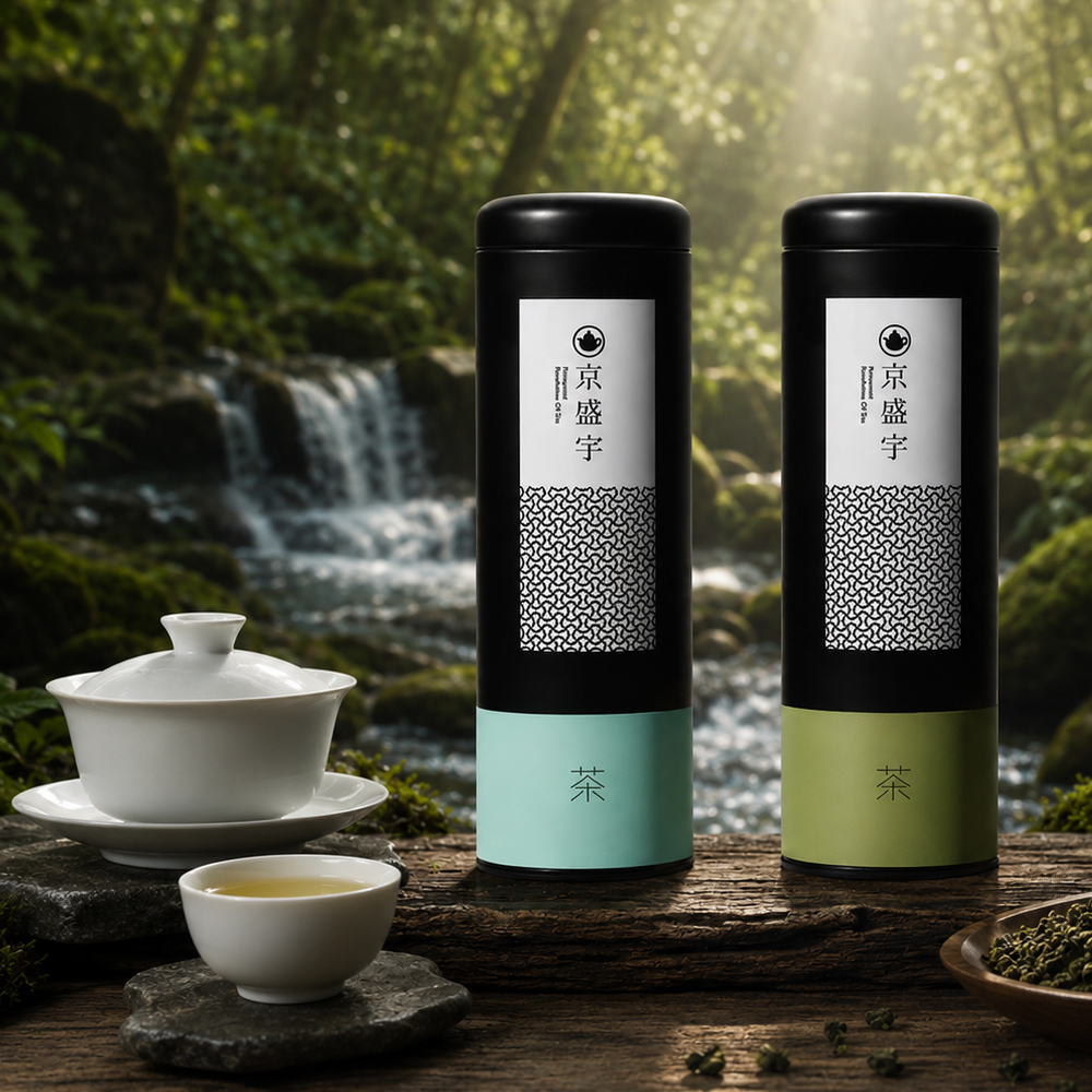 杉林溪經典組｜清香烏龍+輕焙烏龍 各1罐共200g茶葉｜經典鐵罐