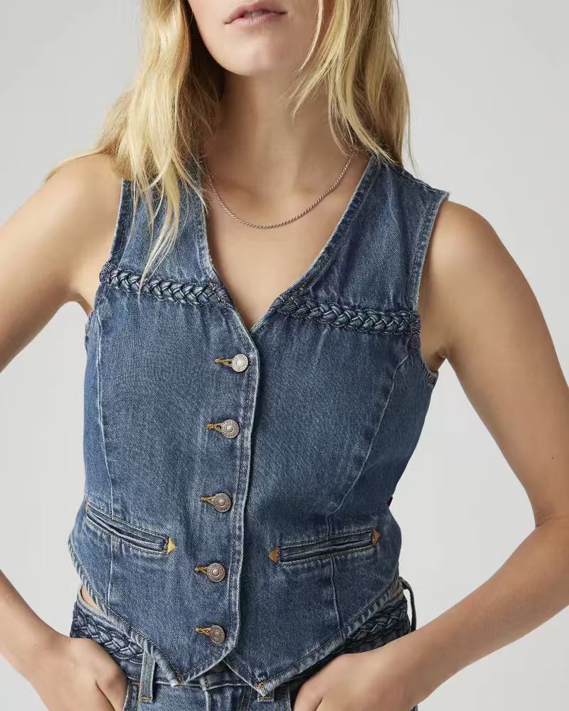 【預購】H061249 LEVI'S  女裝編織背心  (牛仔藍)