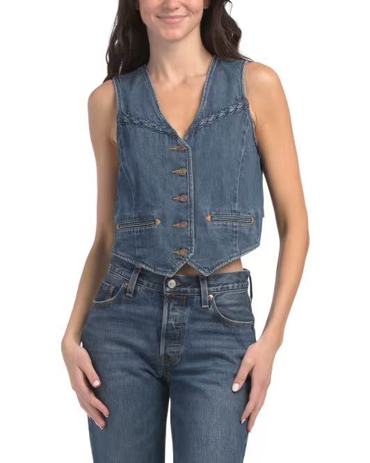 【預購】H061249 LEVI'S  女裝編織背心  (牛仔藍)