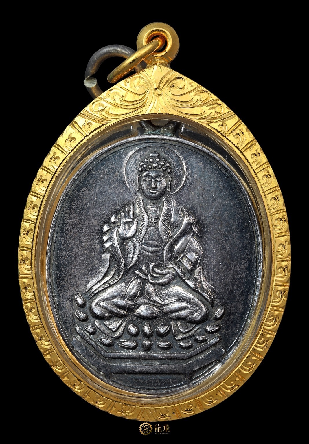Rien Phra Yurai Silver Material—LP Yiam Wat Nang 2468—JaekNganSop Rama6