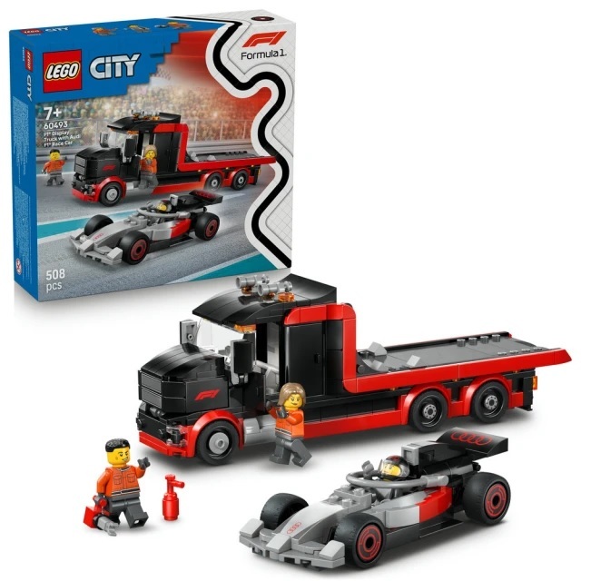 【玩具研究中心】LEGO 樂高 城市系列 F1 展示用卡車與 Audi F1賽車 60493