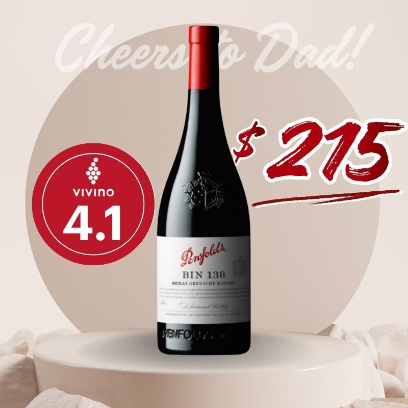 (父親節優惠)Penfolds Bin 138 奔富 Bin 138 混釀紅酒 2022 Cork 750ml[9310297040339_2022]