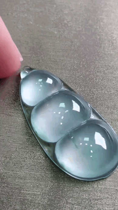 521347 翡翠玻璃種福豆