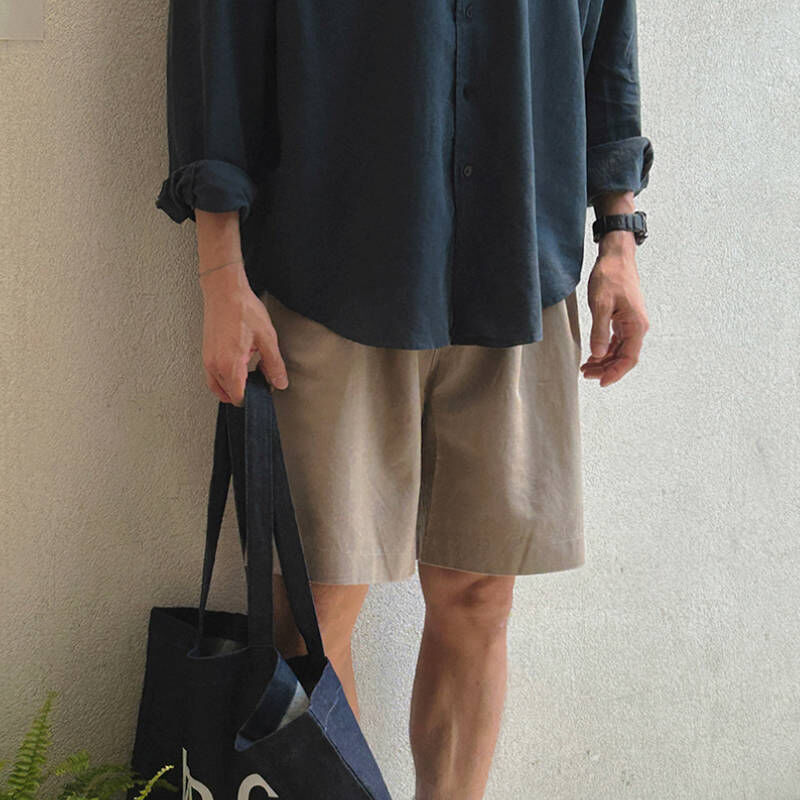 夏季韓系慵懶風休閒五分短褲