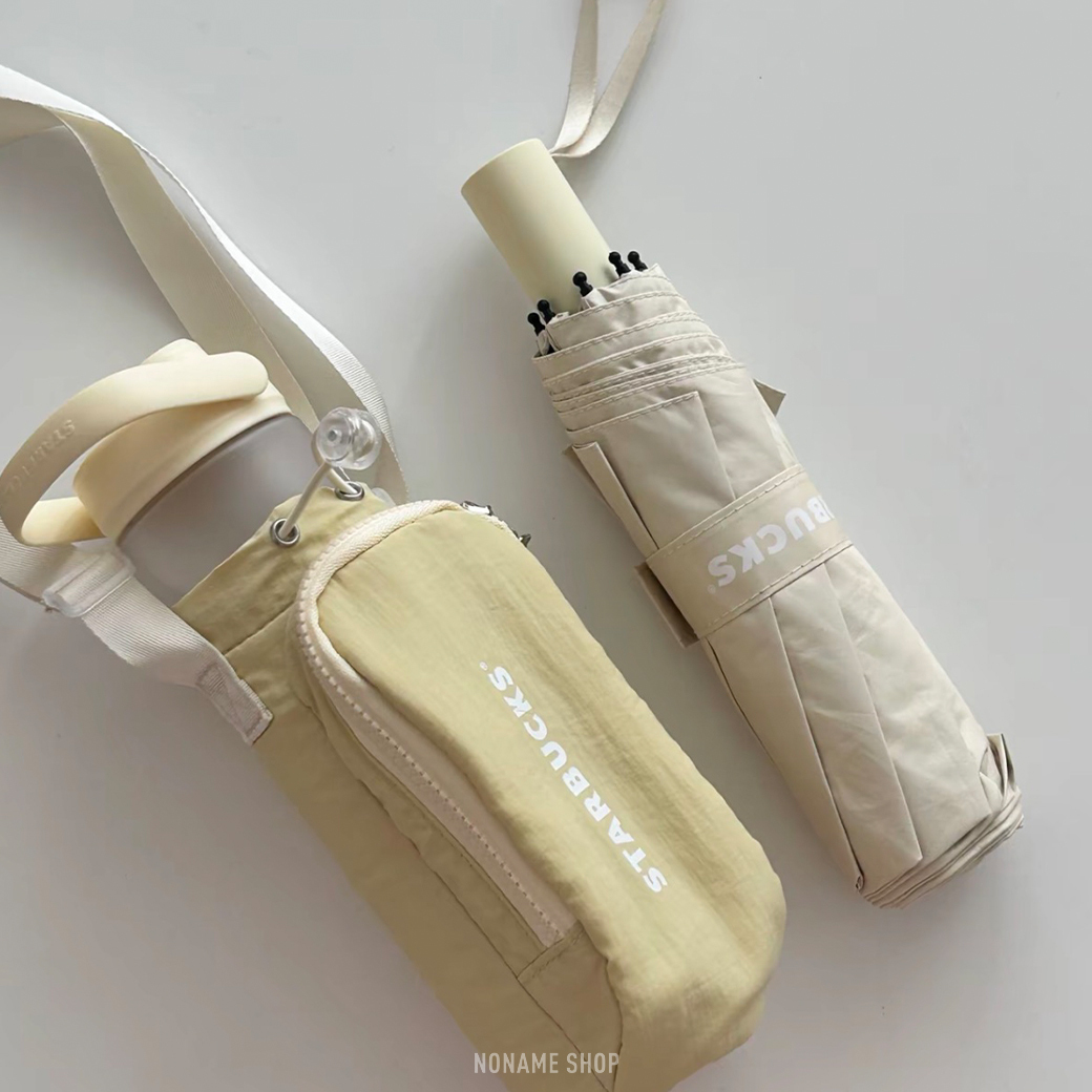 STARBUCKS 星巴克 心情氣象局系列 隨行杯 雨傘 收納包組 690ml