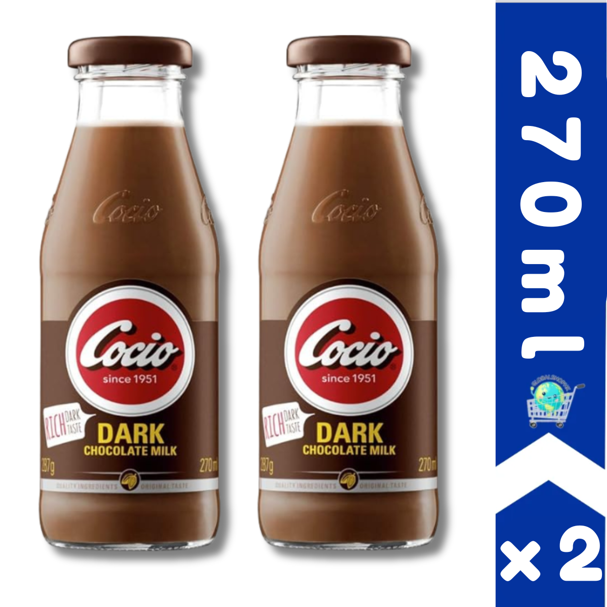 Cocio 丹麥黑朱古力奶, 270 ml