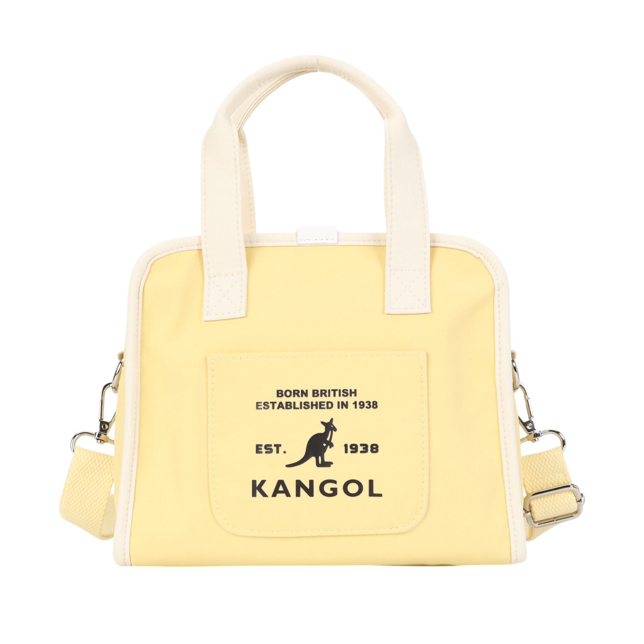 KANGOL 側背包 檸檬黃 斜背 帆布 手提 小包包  6625170561