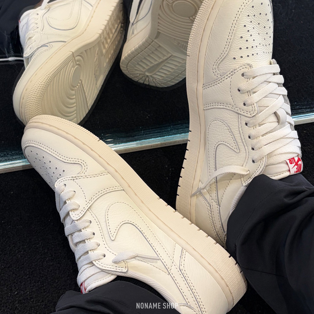 NIKE AIR JORDAN 1 RETR LOW OG SAIL 復古 奶油白 低筒 休閒鞋 (男款)