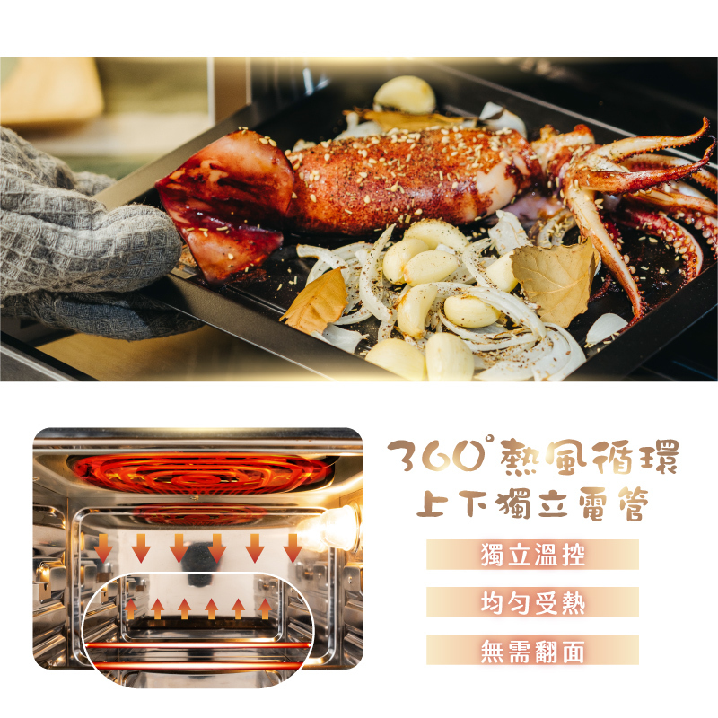 上下加熱管,均勻受熱