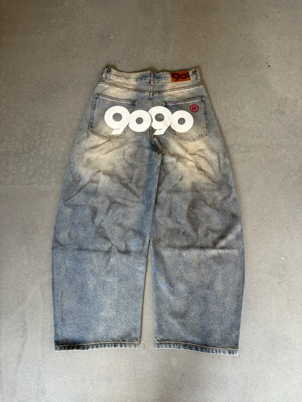 【9090】0613發售新品 9090 OG Logo 手繪牛仔褲