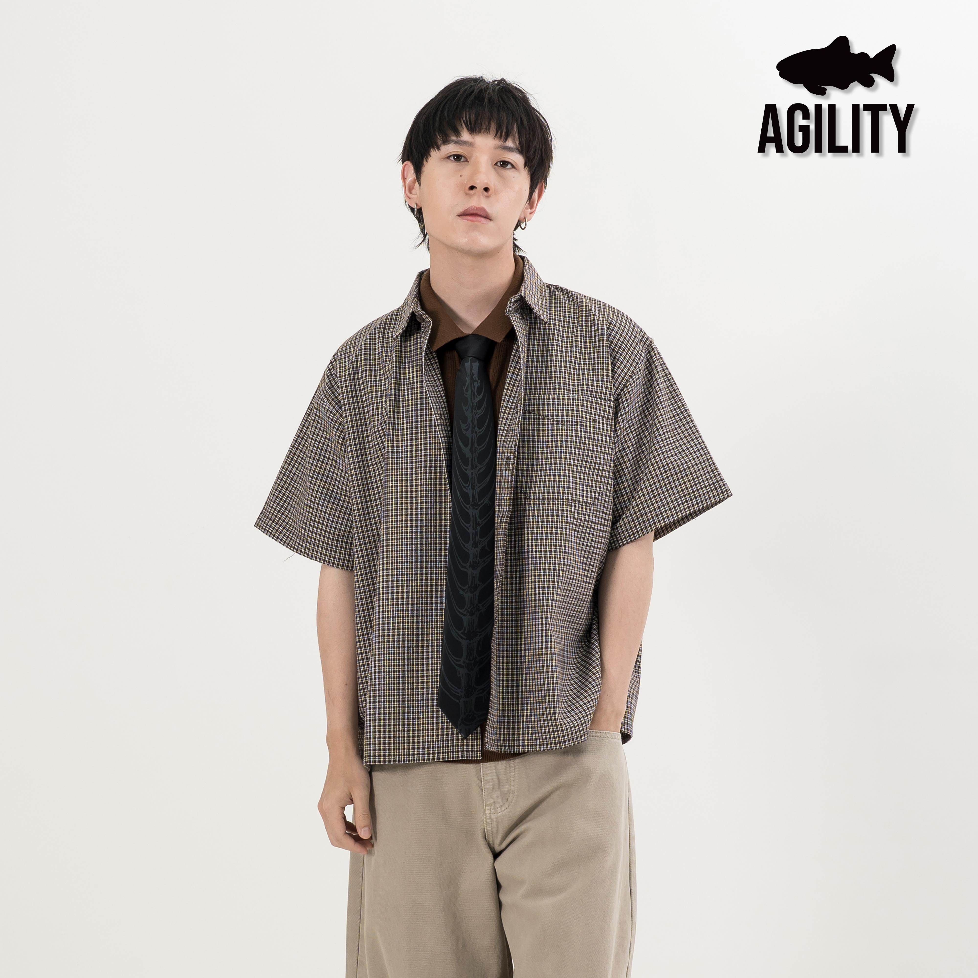 AGILITY Boxy Glen Check Shirts 寬短 格紋襯衫 [SS98]