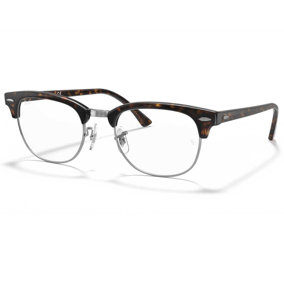 【RayBan】RB5154 2012-51mm/63mm眉框光學眼鏡 ♣ #Clubmaster系列(琥珀色搭槍管灰色)