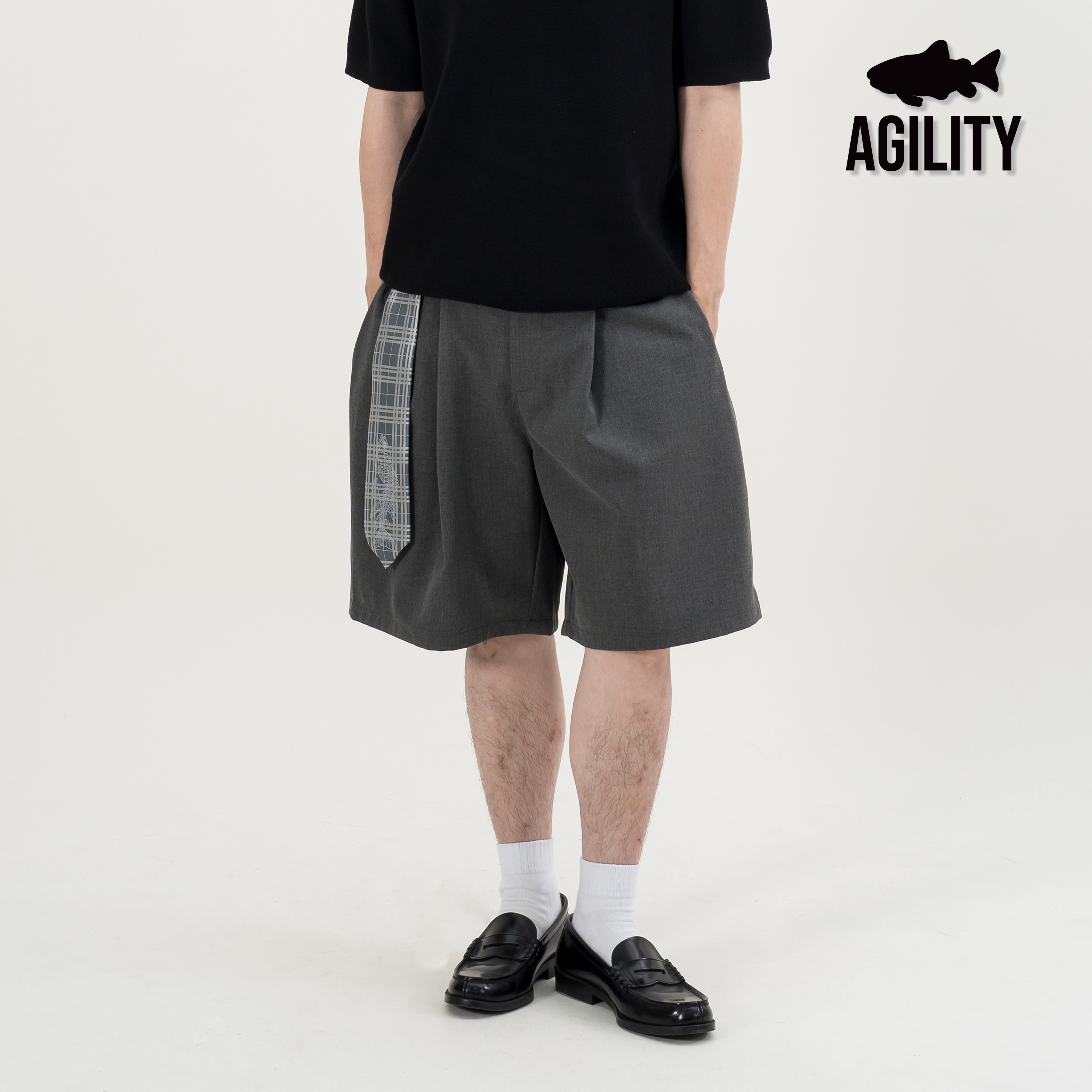 AGILITY Pleated Suit Short 褶線 五分 西裝短褲 [AC5S]