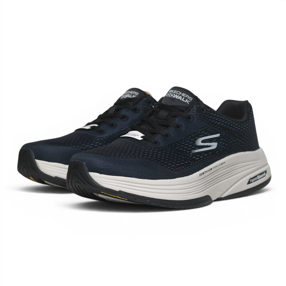 SKECHERS 休閒鞋 DISTANCE WALKER 深藍 足弓 碳板 健走鞋 男 216534NVY