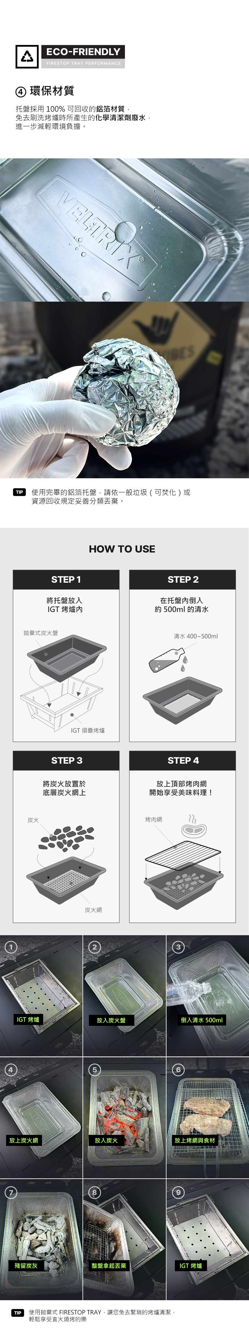 VELTRIX FIRESTOP TRAY 一單位拋棄式炭火盤 (3入組)