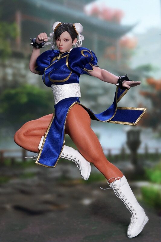 PLAY TOY 1/6 格鬥女神 藍色P019EX-A & 粉色P019EX-B 可動人偶