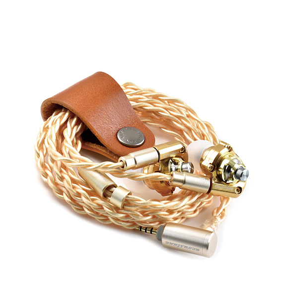 VanNuys - E175 genuine leather earphone cable clip | Suitable for thicker cables