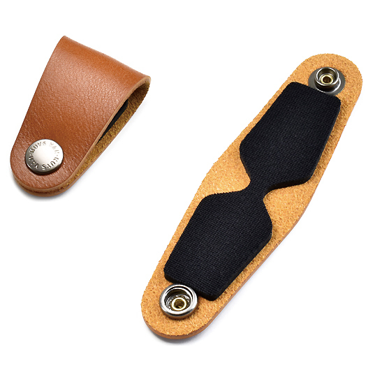 VanNuys - E175 genuine leather earphone cable clip | Suitable for thicker cables