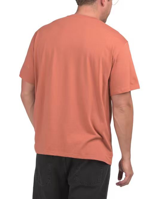 【預購】H061255 LEVI'S  男裝寬鬆短袖上衣 (珊瑚橙)