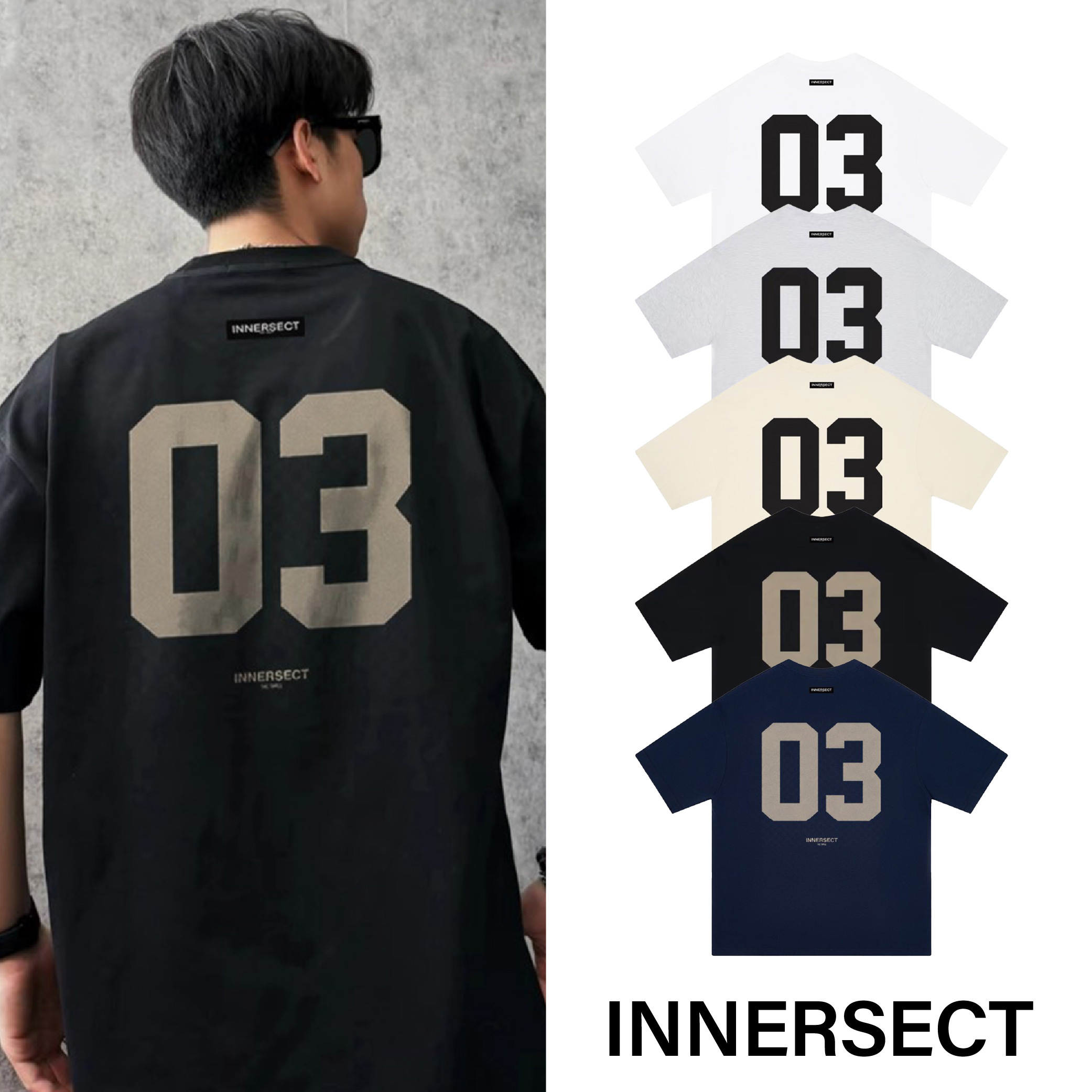 INNERSECT 三生萬物 背號 美式球衣 號碼 Logo 陳冠希 Clot FOG ESSENTIALS 26年新款 短袖 短Tee 男女休閒上衣 IN26H6DX72